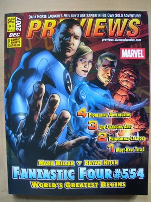 Previews Vol. XVII 12 (December 2007) Fantastic Four Tiny Titans Marvel DC Image