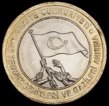 Turkey 1 Lira 2016 - 15th July Martyrs and Veterans (GLIU-002H)