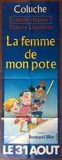 Affiche LA FEMME DE MON POTE Bertrand Blier COLUCHE Ski MONTAGNE 60x160cm 