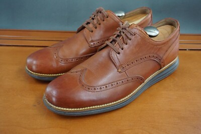 Cole Haan Lunargrand Wingtip Men 10.5 Shoe Brown Leather  display picture 2