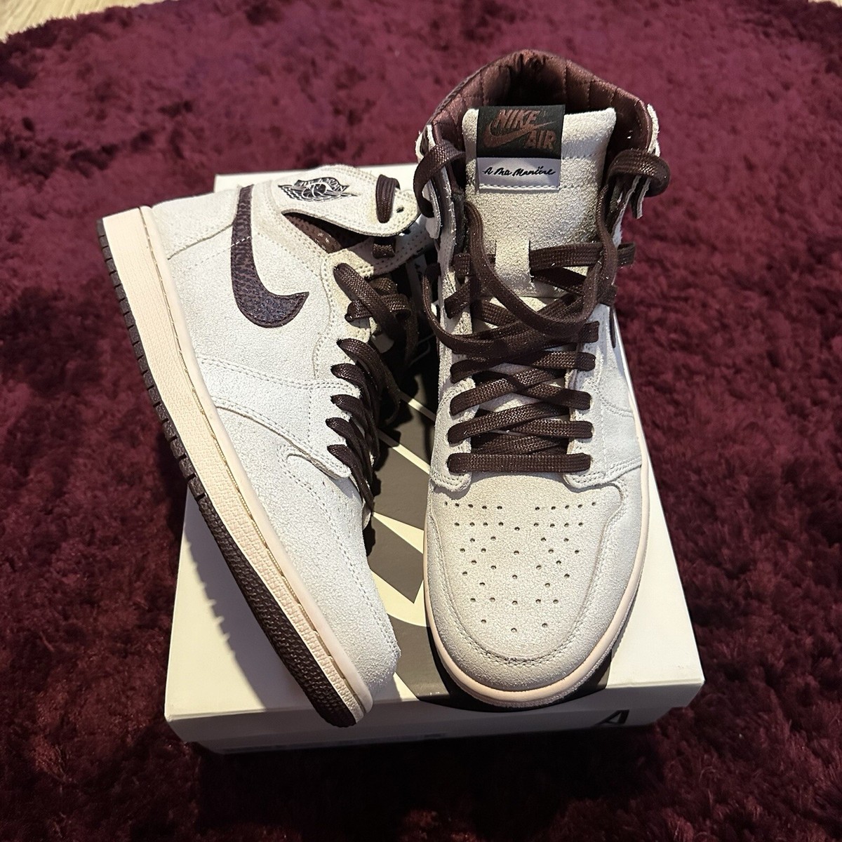 Size 9 - Nike Air Jordan 1 High OG x A Ma Maniere Airness | eBay UK
