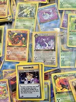 x10) WOTC Old Pokemon Cards Vintage Pack Set w/ 1st Edition Card