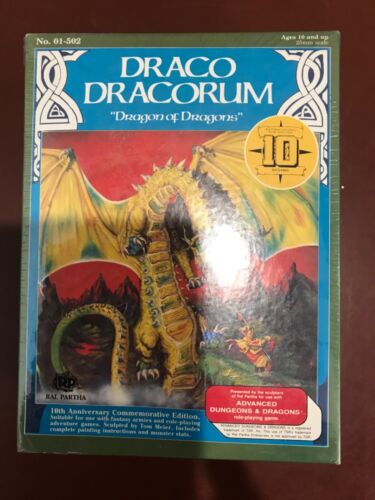 RARE DRACO DRACORUM D&D METAL FIGURE “DRAGON OF DRAGONS” SEALED!!! - Picture 1 of 5
