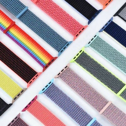 Woven Nylon Loop For Apple Watch Series Ultra 10-1 SE Sport Band Strap 38mm-49mm - Picture 3 of 174