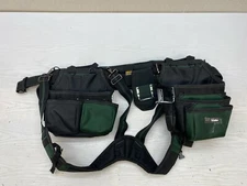 MeloTough Work Tool Belt Melo Work Gear Green with Suspenders A3