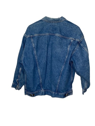 Vintage 80's Levi’s trucker Jacket Made in USA blue denim Size Large - Bild 2 von 8
