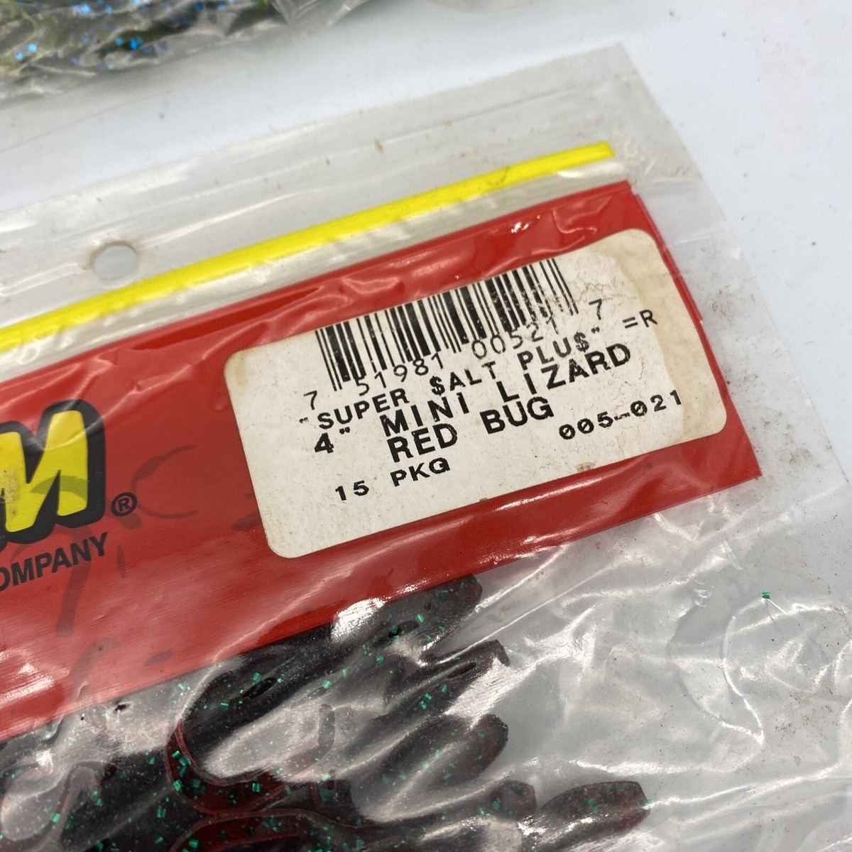 Vinilos Zoom Super Salt Plus Finesse Worm Watermelon Red
