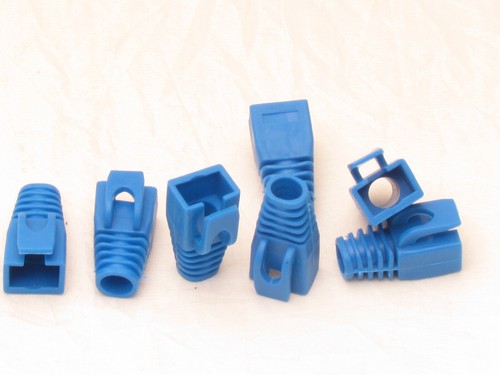 50 Pezzi Cat6A Cat7 Ethernet RJ45 Stivali Antistrappo 23AWG Connettore Tappo Cavo - Foto 6 di 10