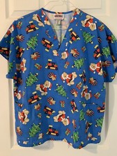 JASCO UNIFORM CRISTMAS Scrub Top SIZE MEDIUM