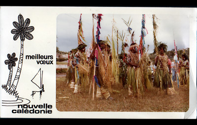 NEW CALEDONIA / COSTUMED DANCERS / HAPPY NEW YEAR 1986
