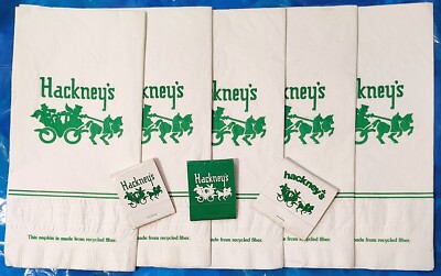 Hackney's Restaurant Carriage Napkins & Matchbooks Glenview Illinois Chicago