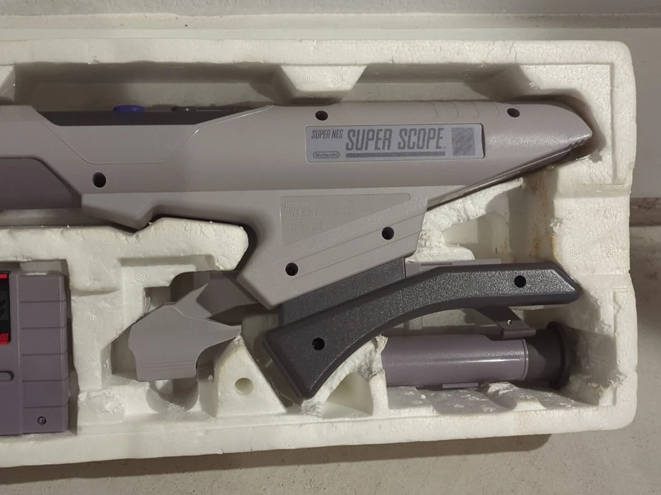 Super Nintendo SNES Super Scope 6 Light Gun in Box w/ Game No Manual Vintage - Image 4 of 4
