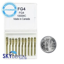 Beavers FG4 Carbide Burs FG 4 Bur #4 Friction Grip Made Canada 100-10/PK