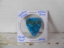 MOTLEY CRUE "NIKKI SIXX" 2009 RX TOUR GUITAR PICK~READ DESCRIPTION (#28~18)