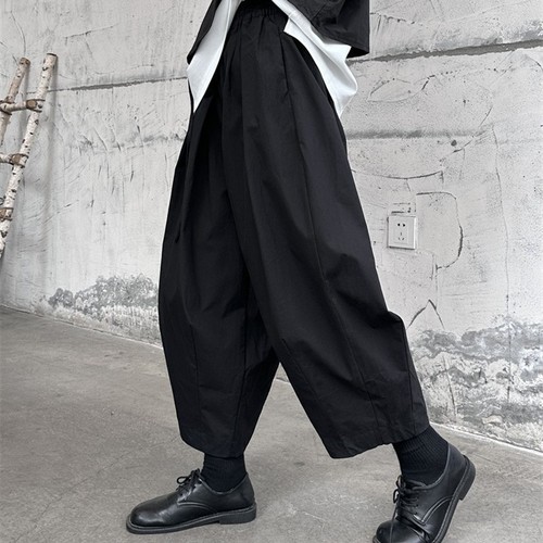 Pantalones sueltos informales de pierna ancha estilo callejero japonés para mujer - Imagen 1 de 21