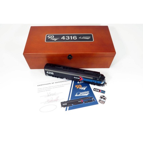 Rapido HO Scale Amtrak 4316 EMD Day 1 E8 Limited Edition Lokomotive mit ESU Lok | Zustand: New