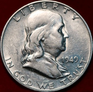 1949 D Denver Mint Silver Franklin Half