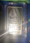 Vintage U.S.V.I Ingot Co. A-Mark 31.1g 1 Tory Ozt Fine Silver Bar