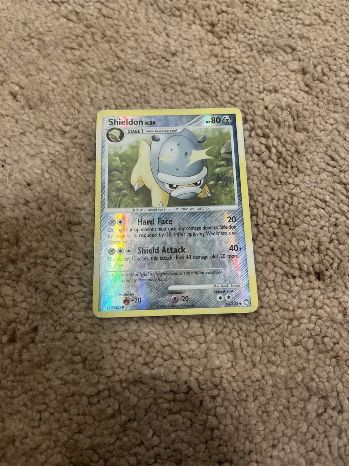 Pokémon TCG Shieldon 63/123 Mysterious Treasures Reverse Holo NM/LP