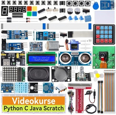 Ultimate Starter Kit Für Raspberry Pi 5 4B 3B+ 400,PythonC Java Scratch Node....