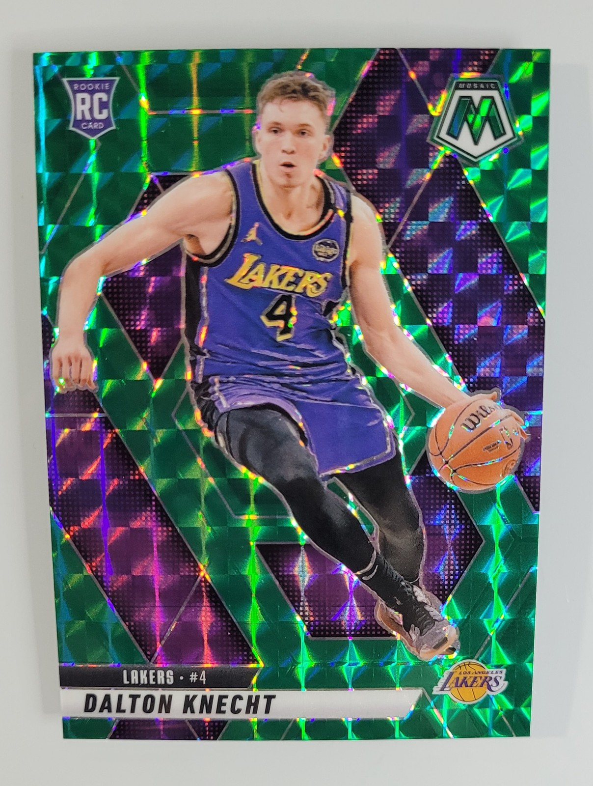 2024-25 Panini Mosaic #238 Dalton Knecht Green Mosaic