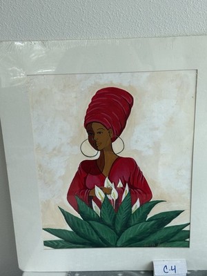 Beautiful art Painting By artist Carlton Hardy 26 H X 22 . New With Matte