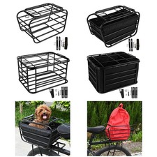 Bike Rear Basket Riding Accessories Dog Carrier for Shopping Outdoor Camping