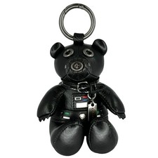 COACH F88049 Star Wars Darth Vader Bear Leather Keychain Bag Charm New