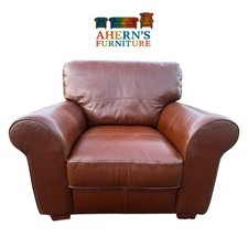 VINTAGE Habitat Brown Leather Chair SAILSBURY 2 - FREE DELIVERY
