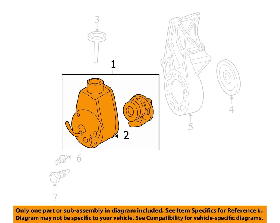 Bomba de dirección asistida Saginaw fabricada para furgoneta Ford E150 80-96 26412518 Foto 3 de 4