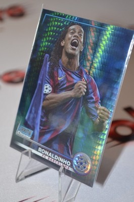 Ronaldinho / Topps Stadium Chrome 2023 / FC Barcelona / Aqua Prism / TOP