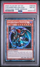 CHAOS EMPEROR DRAGON IMPERATOR DRACHE COLLECTOR'S TOCH-DE030 1ST EDITION PSA 8