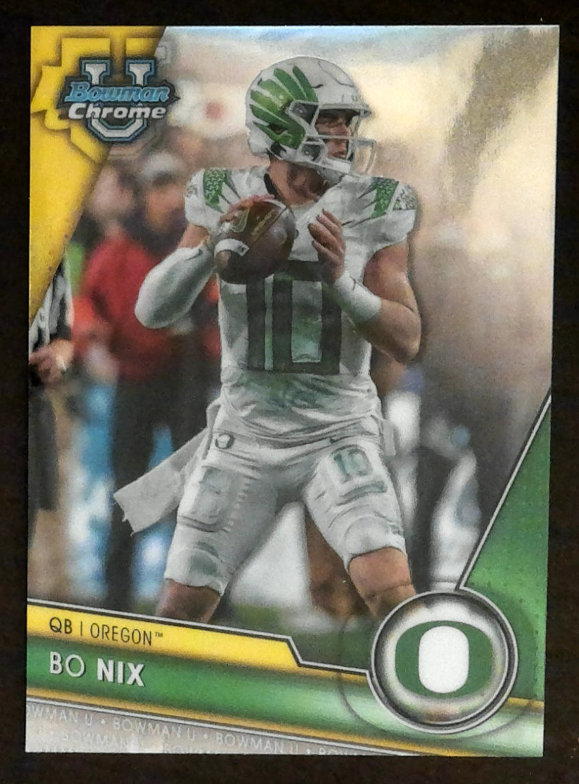 2023 Bowman Chrome U Bo Nix Rookie RC #159 Oregon Broncos