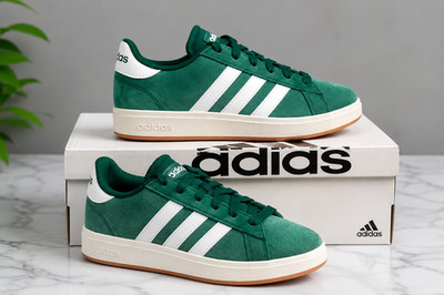 Adidas Grand Court Base 00s Women's Sneakers Green White - Size 36 2/3 - BNIB.