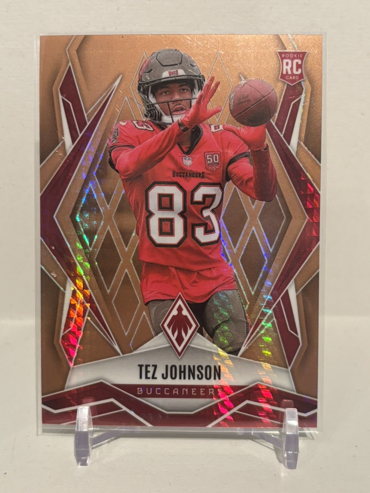 2025 Panini Phoenix #166 Tez Johnson Bronze Hyper Prizm /50