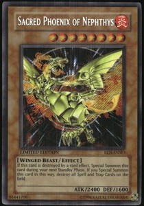 Sacred Phoenix of Nephthys EEN-ENSE3 Secret Rare Limited Edition
