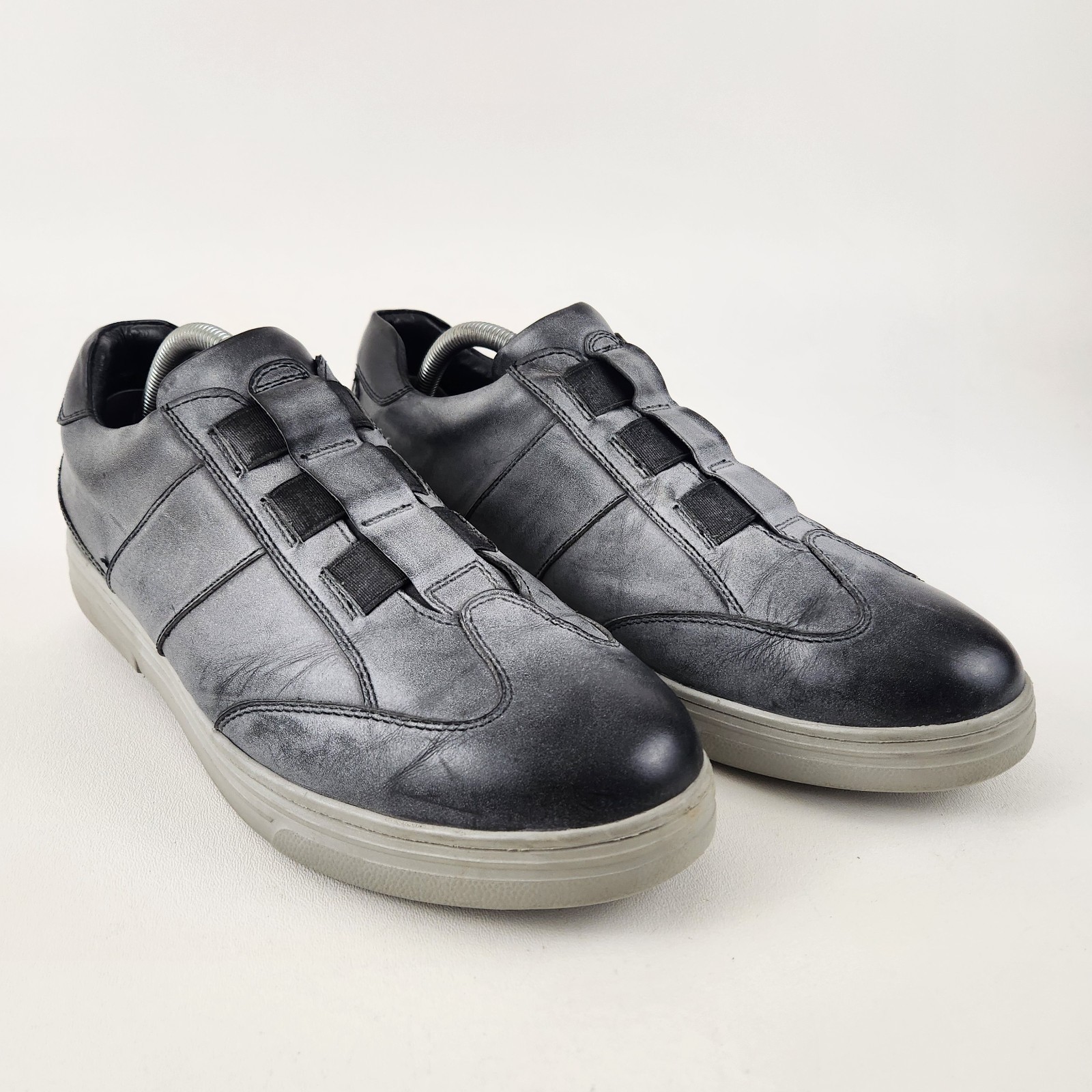 SAOLA Gravity Defyer Scarpe Uomo 9.5 Raddley Slip On Grigio Sneaker in Pelle