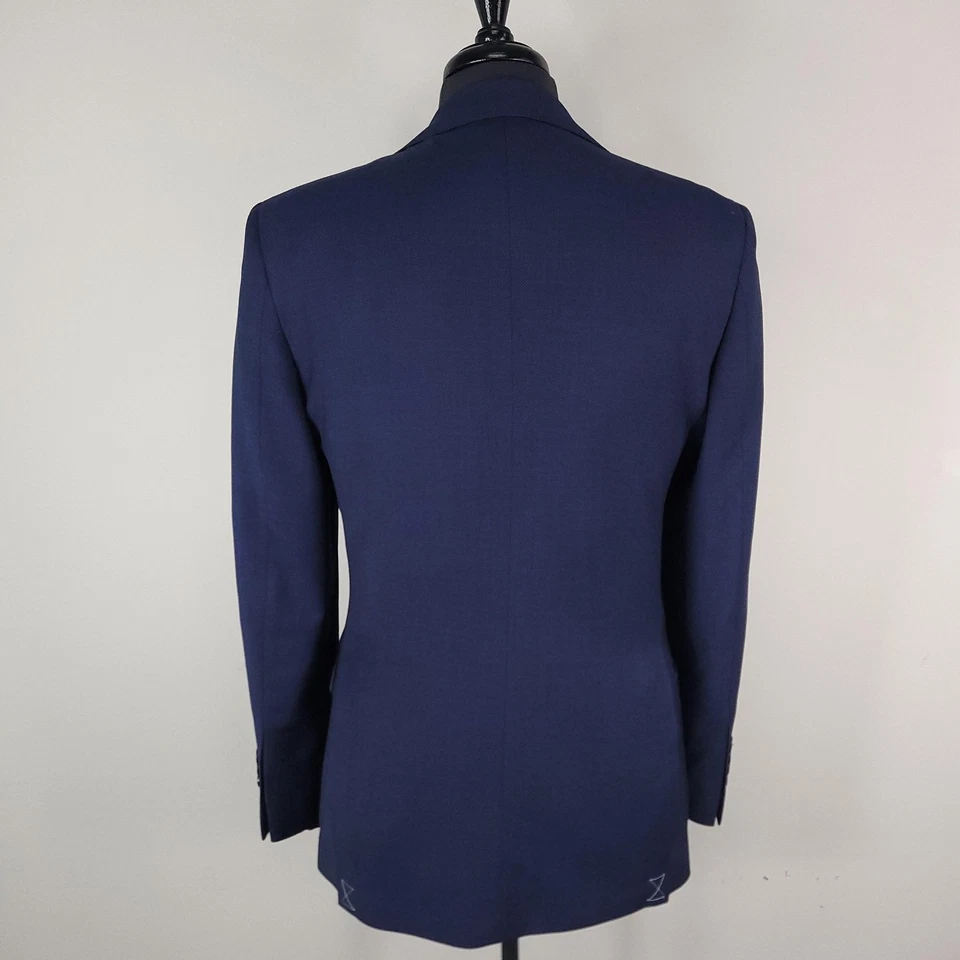 Abrigo deportivo Brooks Brothers Blazer para hombre 38R azul marino lana ajuste regente dos botones Foto 2 de 4