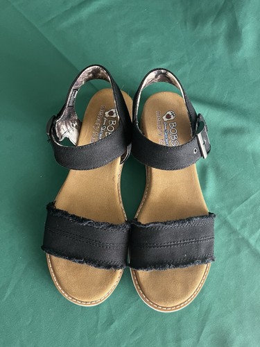Skechers Bobs Desert Kiss Damen-Sandalen Größe 8, schwarz Adobe Princess Riemen - Bild 3 von 9