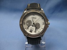 LARGE DIAL DISNEY MICKEY MOUSE WATCH by ACCUTIME - NEW BATTERY - WORKING WELL
