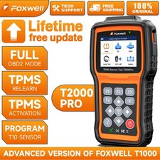 Foxwell T2000 PRO Tire Pressure Tool TPMS Relearn Programming Activate Sensors