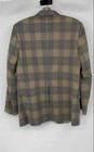Vintage Tailored By Haggar Mens Yellow Blue Plaid Single-Breasted Blazer Size 40 — photo 2
