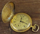 Vintage Arnex Pocket Watch 17 Jewels Incrabloc 60 Gold Tone Swiss Made Runs READ