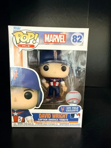 NY Mets David Wright Funko Pop SGA #5 Captain America Marvel 7/23/2022