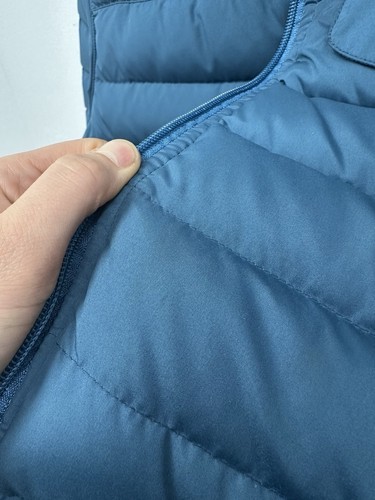 Poler Men’s Outdoor Blue Zip Front Puffer Jacket Coat High Neck Gorpcore Size M - Picture 8 of 9