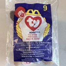 Bones the Dog 9 McDonald's ty Teenie Beanie Babies 1998 Sealed
