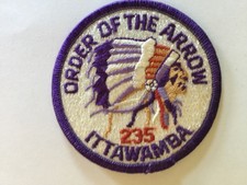 Ittawamba Lodge 235 Round pocket patch cm