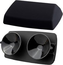 EZ Pass Cover  Holder with Super-Strong Suction Cups. Compact All-Black Look In