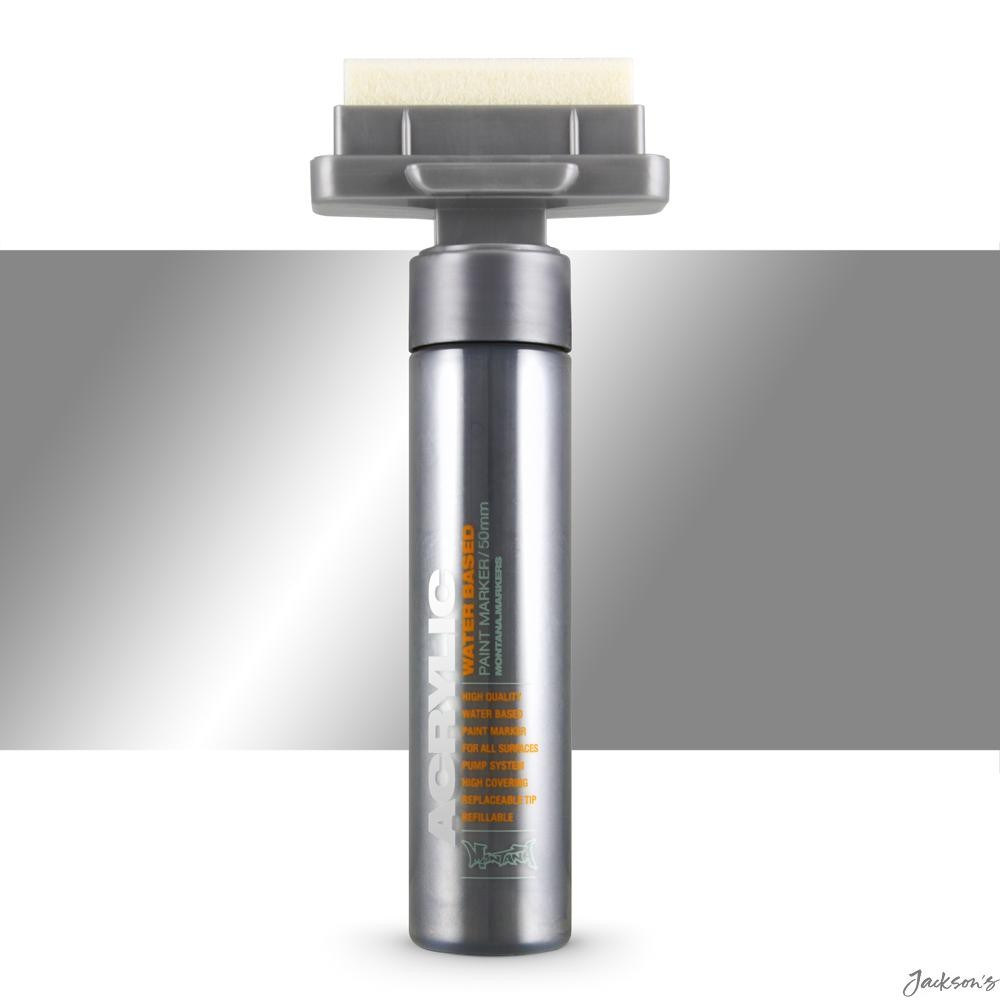 Montana Acrylic Paint Marker 50mm Silver Outline For Multi Surface Lettering