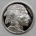 1 oz .999 Fine Silver Round - Buffalo FREE SHIPPING!